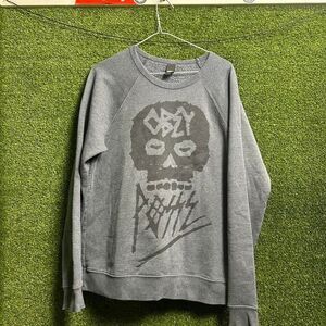 Obey Men's Grey Sweatshirt